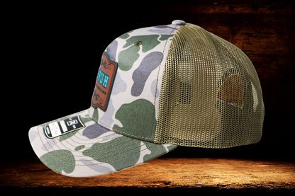 Bruh/mom on camo hat