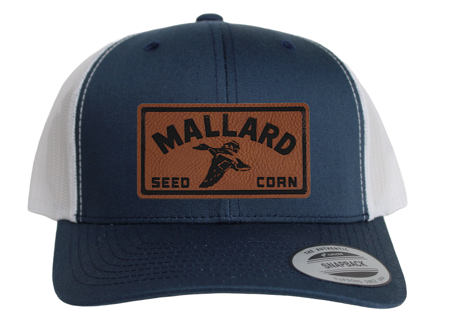 Yupoong Trucker Hat with Mallard Feed and Seed Patch