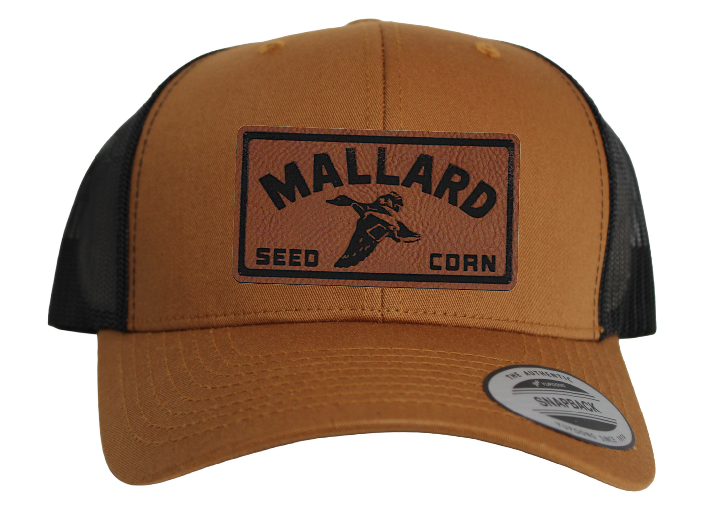 Yupoong Trucker Hat with Mallard Feed and Seed Patch