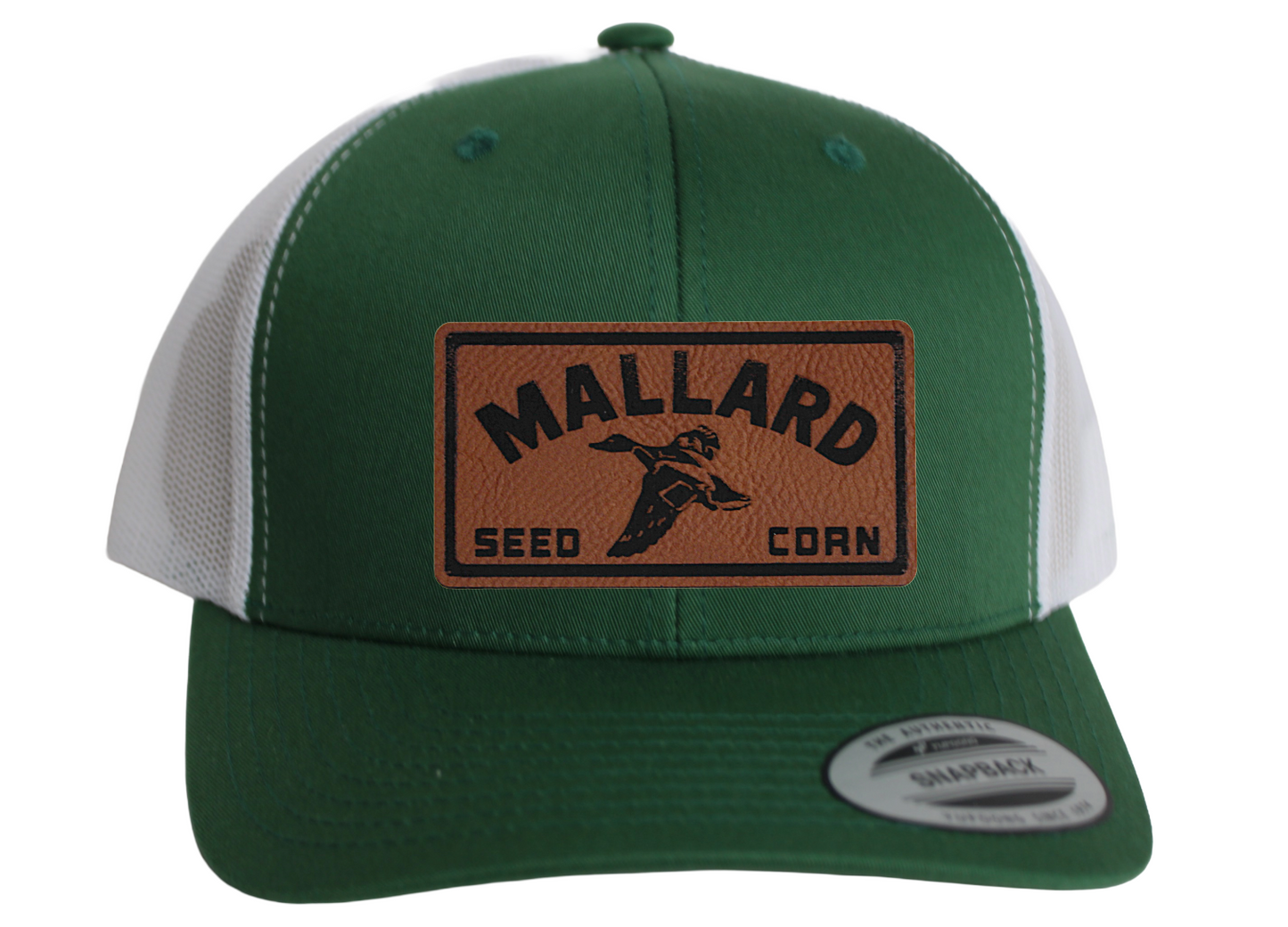 Yupoong Trucker Hat with Mallard Feed and Seed Patch