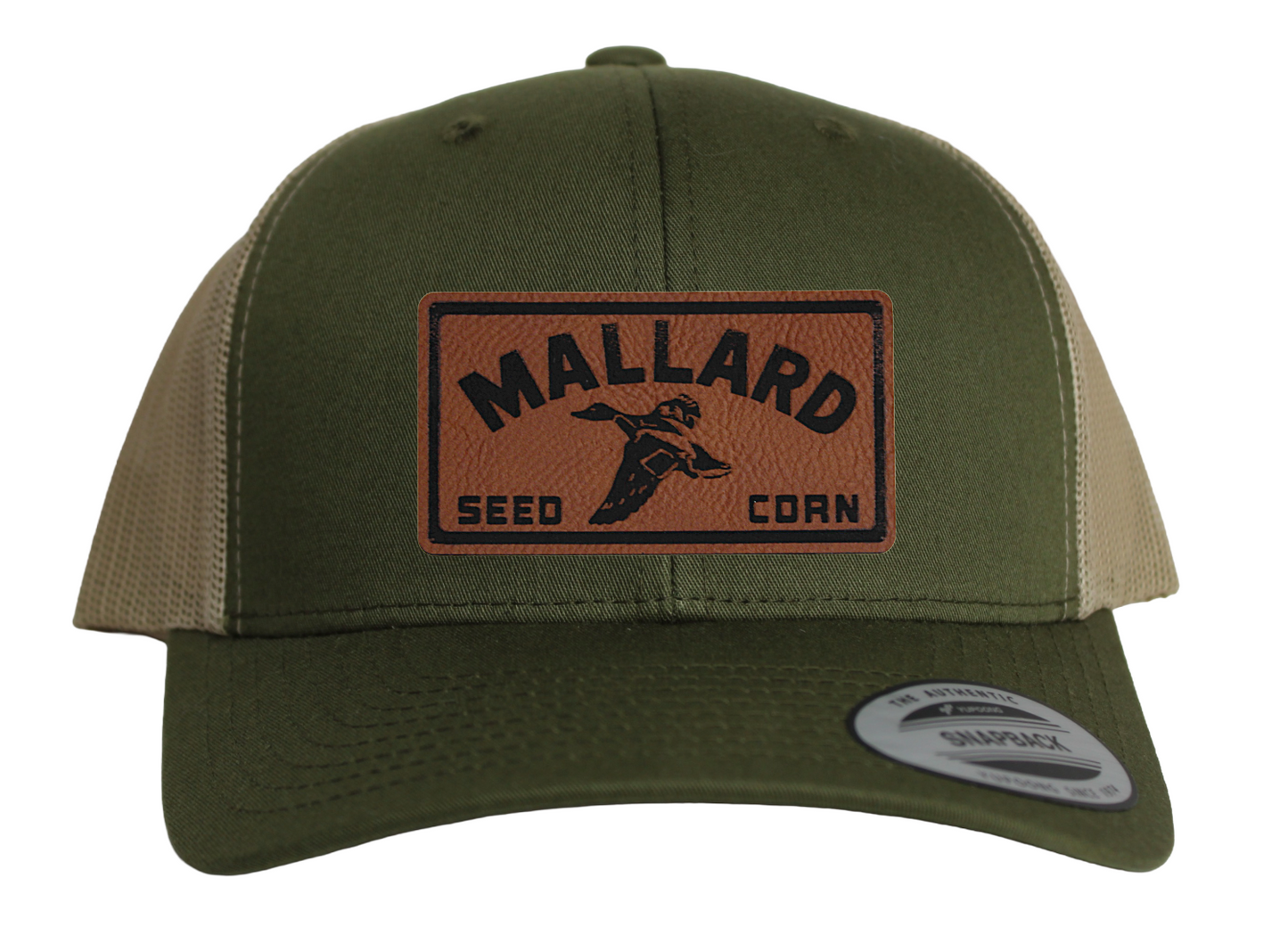 Yupoong Trucker Hat with Mallard Feed and Seed Patch