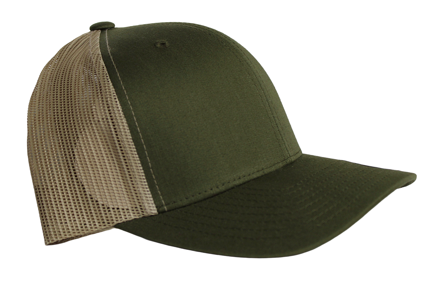 Yupoong Trucker Hat with Mallard Feed and Seed Patch