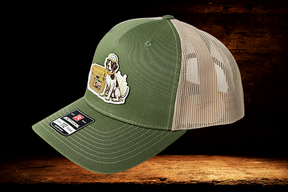 Hunting dog with cooler