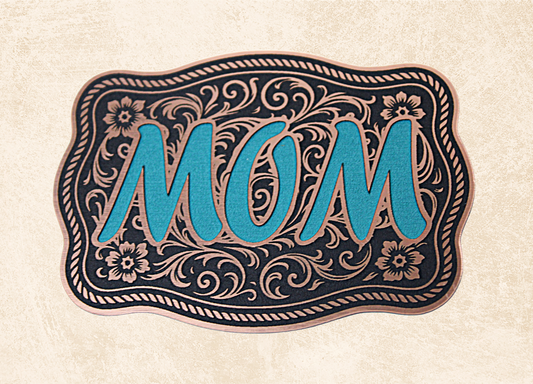 Mom buckle style Patch