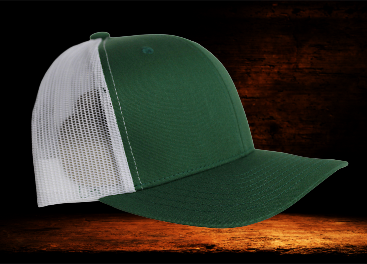 Yupoong Navy and white with camo patch