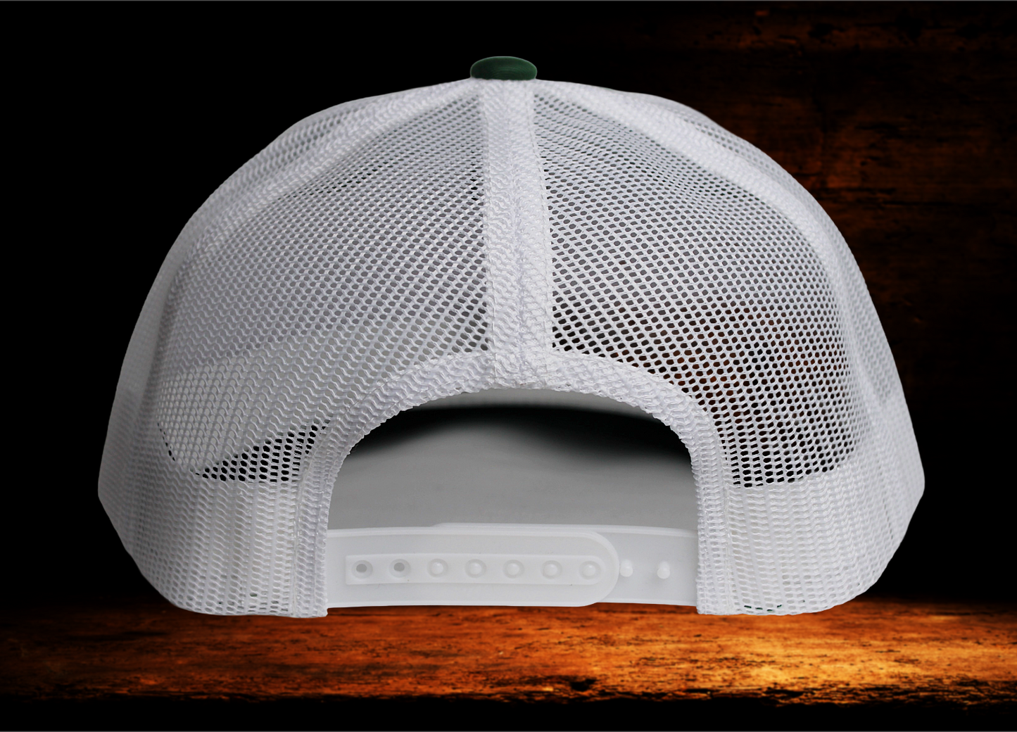 Yupoong Navy and white with camo patch