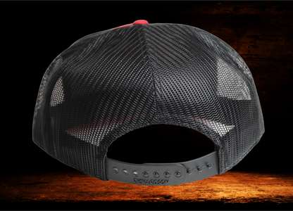 Richardson flat bill snap back with dog patch