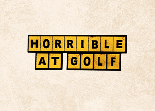 Yellow Leather Patch Horrible at Golf