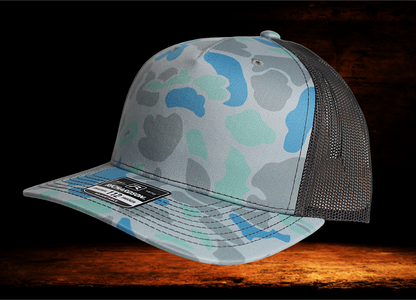 Richardson 112 blue camo with Bass patch