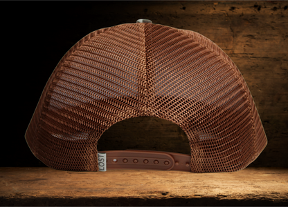 Brown Camo Lost hat Faith over Fear Patch