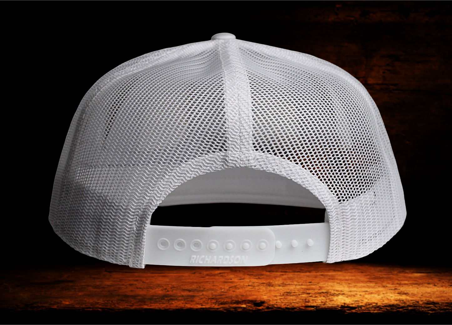 Richardson flat bill snap back with dog patch