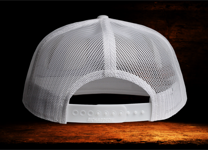 Richardson flat bill snap back with dog patch